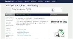 Desktop Screenshot of call-options.com