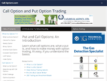 Tablet Screenshot of call-options.com